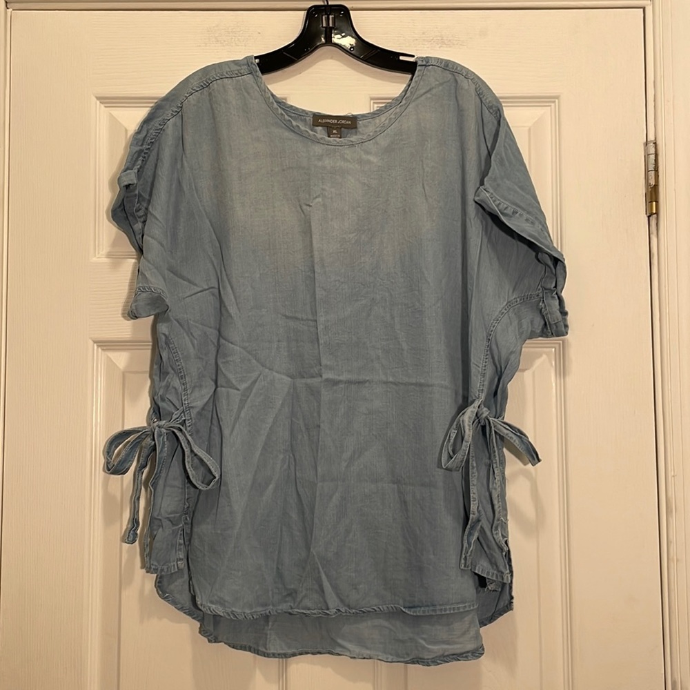 Alexander Jordan Tencel Denim Top